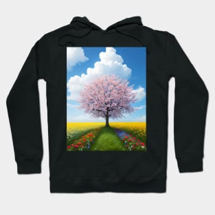 Celestial Blooms: Flowers in the Sky Hoodie